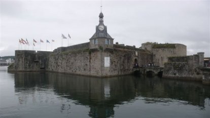 La Ville Close in Concarneau  tussen de buien door