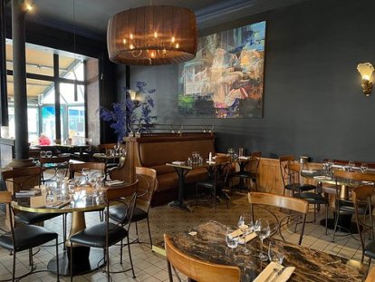 Het interieur van La Brasserie Chateaubriand.