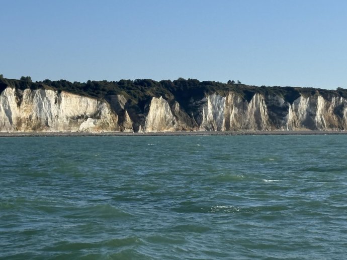 Het laatste stuk van de prachttige albasten kust tussen Fecamp en Dieppe.